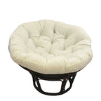 Fauteuil Papasan en rotin Bali de 42 pouces avec coussin en sergé