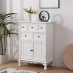 Meuble d'appoint rustique en bois marron pour le rangement du salon