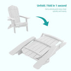 Lot de 2 chaises Adirondack pliantes Bonosuki pour patio et brasero