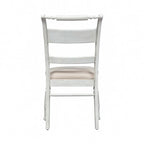 Chaise d'appoint à dossier à lattes Whitney Antique Linen (lot de 2)