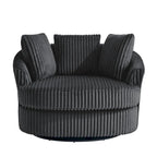 Fauteuil pivotant cylindrique déhoussable à accoudoirs encastrés DREAMSIDEA