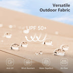 MAISON ARTS Parasol double de 4,5 m pour terrasse, grande taille, avec pied inclus