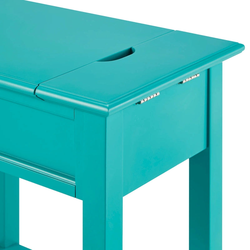 Table d'appoint à 1 tiroir Zayden avec station de charge par iNSPIRE Q Bold