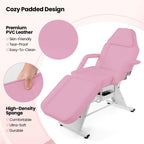 Costway Lit de massage 72" avec tabouret hydraulique et dossier réglable
