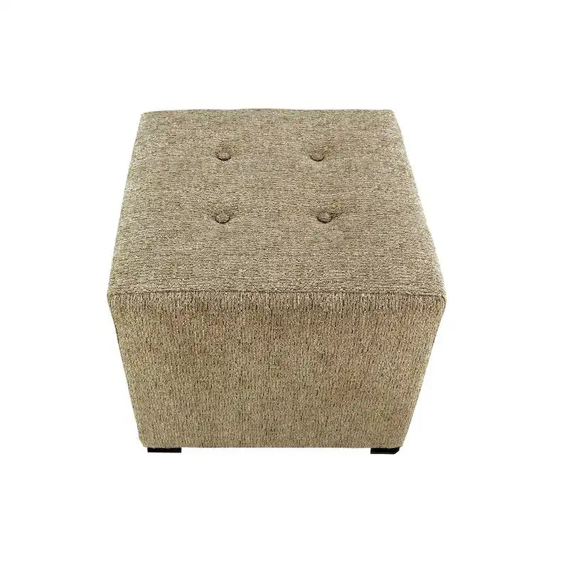 MJL Furniture Text2 Olivia Pouf carré capitonné 4 boutons