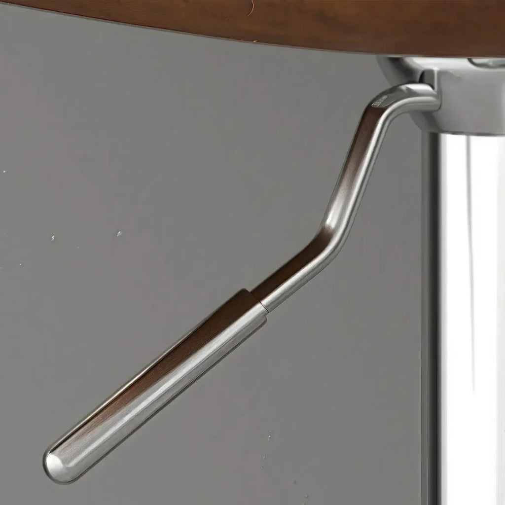 Tabouret de bar réglable pivotant en cuir rembourré