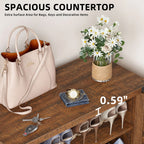 Moasis Meuble de rangement pour chaussures à 5 niveaux et 20 paires avec portes doubles pour entrée