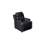Fauteuil inclinable de luxe pour enfants avec repose-pieds, appuie-tête et 2 porte-gobelets, en microfibre, pour les enfants de 3 ans et plus