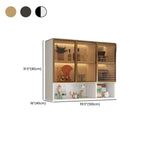 Buffet de cuisine mural gris en bois avec rangement