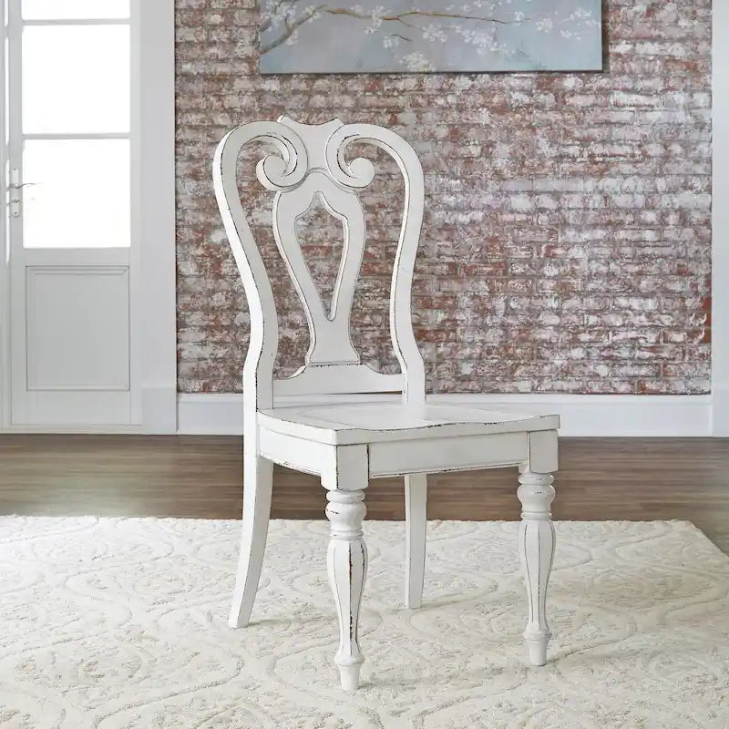 Chaise de salle à manger Magnolia Manor à dossier ajouré (lot de 2)