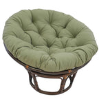 Fauteuil Papasan en rotin Bali de 42 pouces avec coussin en sergé