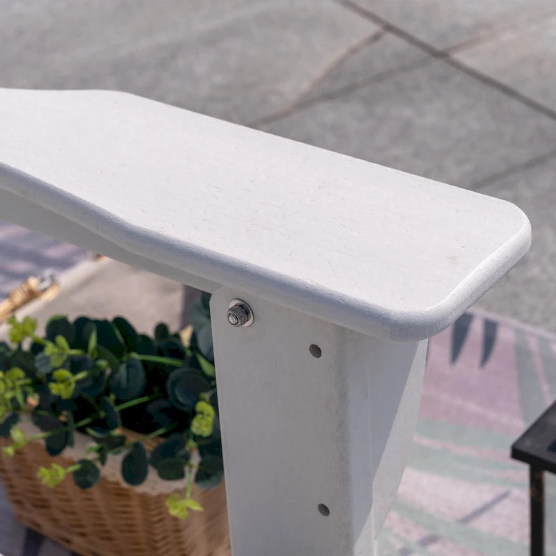 Chaise Adirondack pliable d'extérieur avec porte-gobelet