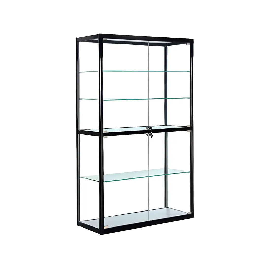 Vitrine contemporaine rectangulaire en verre noir