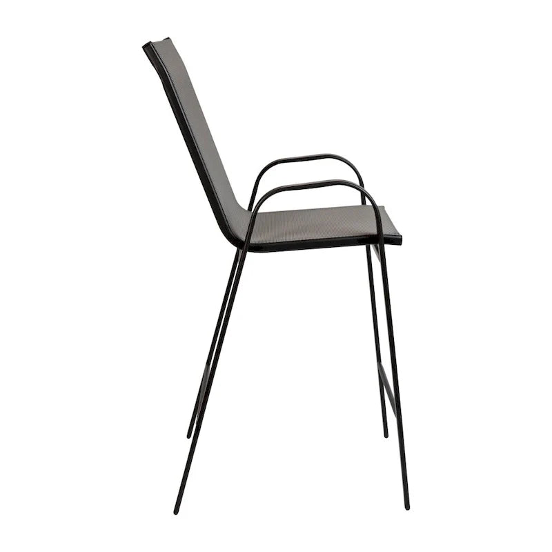 Lot de 4 tabourets de bar d'extérieur en matériau Flex Comfort – Tabouret de terrasse