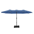 MAISON ARTS Parasol double de 4,5 m pour terrasse, grande taille, avec pied inclus
