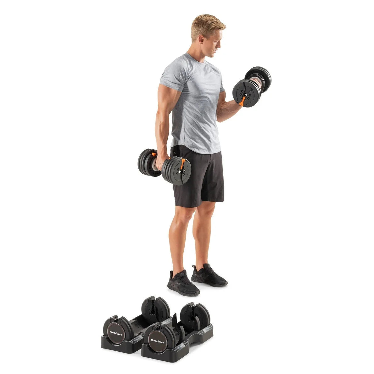 Ensemble d'haltères NordicTrack Select-a-Weight 55 lb.