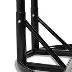 LeisureMod Fauteuil suspendu œuf 2 places avec support - Balançoire hamac de patio en rotin osier intérieur/extérieur avec coussins