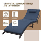 Kullavik – Ensemble de 3 chaises longues d'extérieur