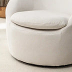 Fauteuil pivotant - Rotation à 360° - Tissu bouclé
