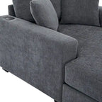 Trois tailles de chaise longue surdimensionnée avec oreillers