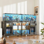 Meuble pour aquarium de 75-110 litres avec prises électriques et éclairage LED