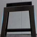 Tabourets de bar en similicuir style Mid-Century Modern avec pieds en bois