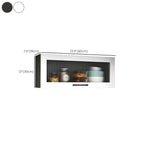 Vaisseliers de cuisine blancs en bois à fixation murale