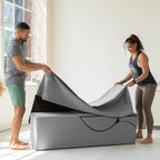 Avana Kami Chaise convertible / Yoga & Massage - Pouf 2 en 1 avec chaise longue de yoga pliable dissimulée, microvelours - N/A