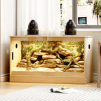 Habitat pour reptiles - Terrarium spacieux pour lézards, serpents et plus encore - 47.2